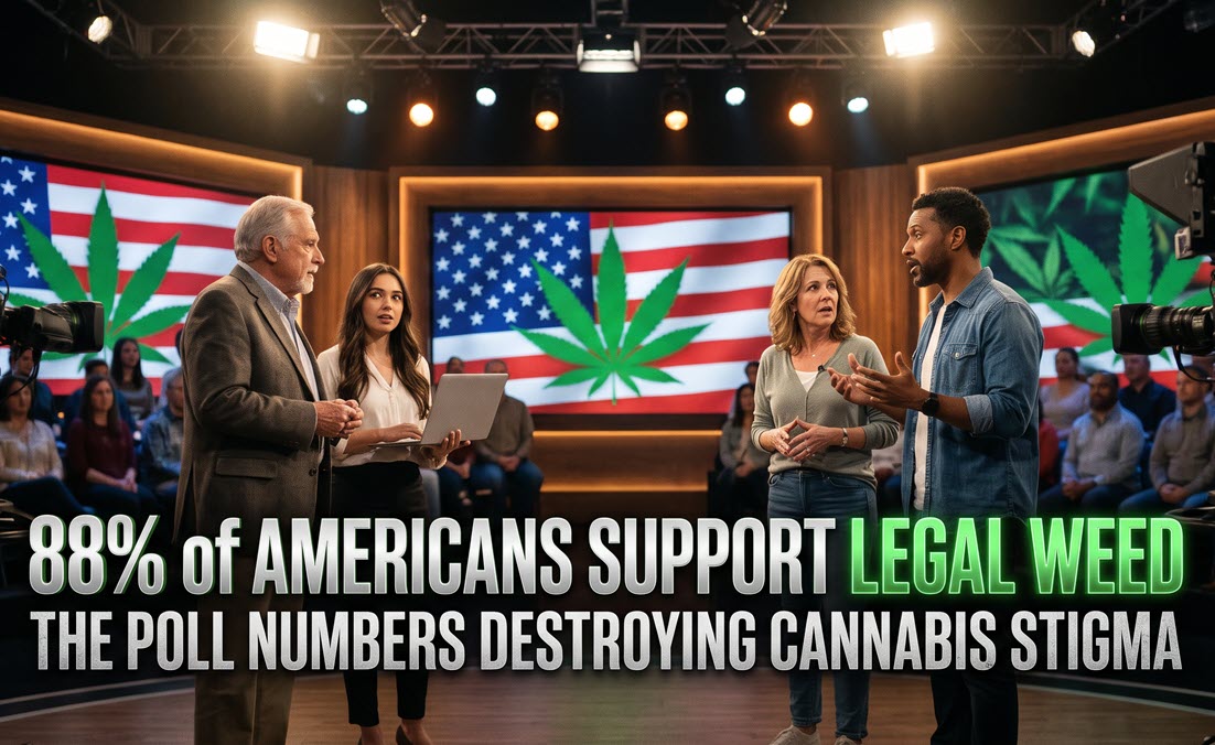 88% of Americans Support Legal Weed: The Poll Numbers Destroying Cannabis Stigma