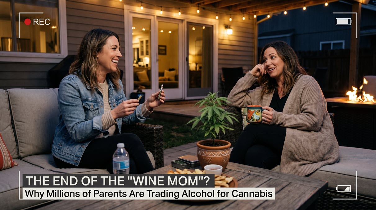The End of the ‘Wine Mom’: Why Millions of Parents Are Trading Alcohol for Cannabis